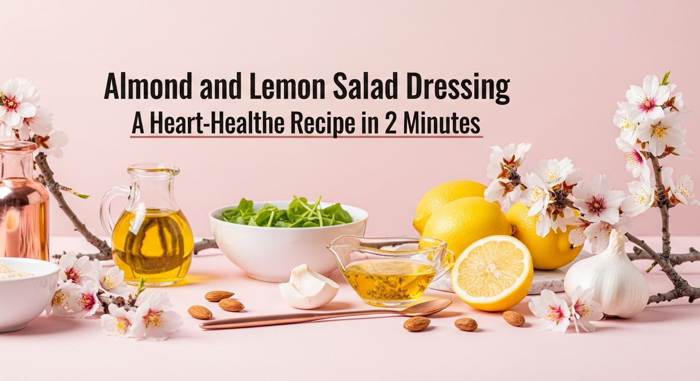 Almond Oil and Lemon Salad Dressing: A Heart-Healthy Recipe in 2 Minutes