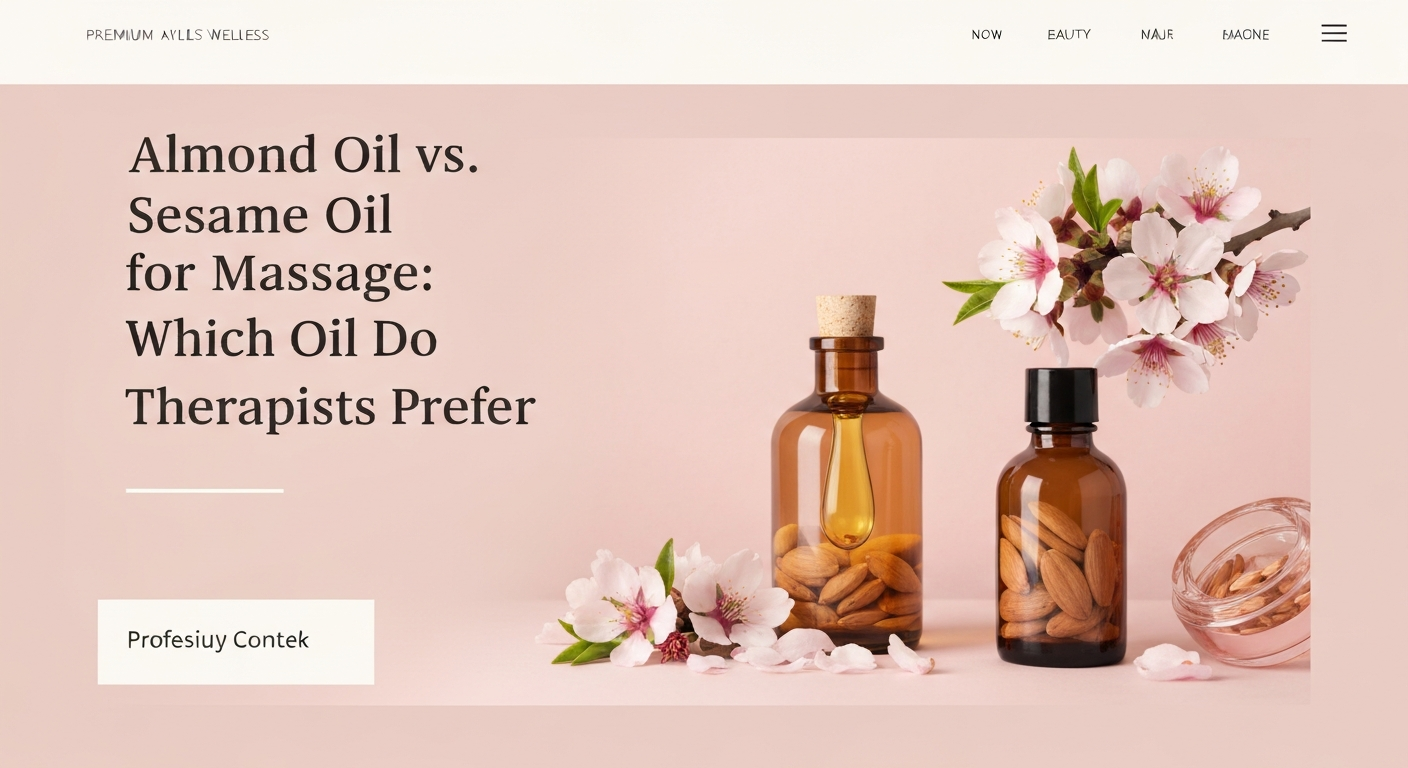 Almond Oil vs. Sesame Oil for Massage: Which Oil Do Therapists Prefer?