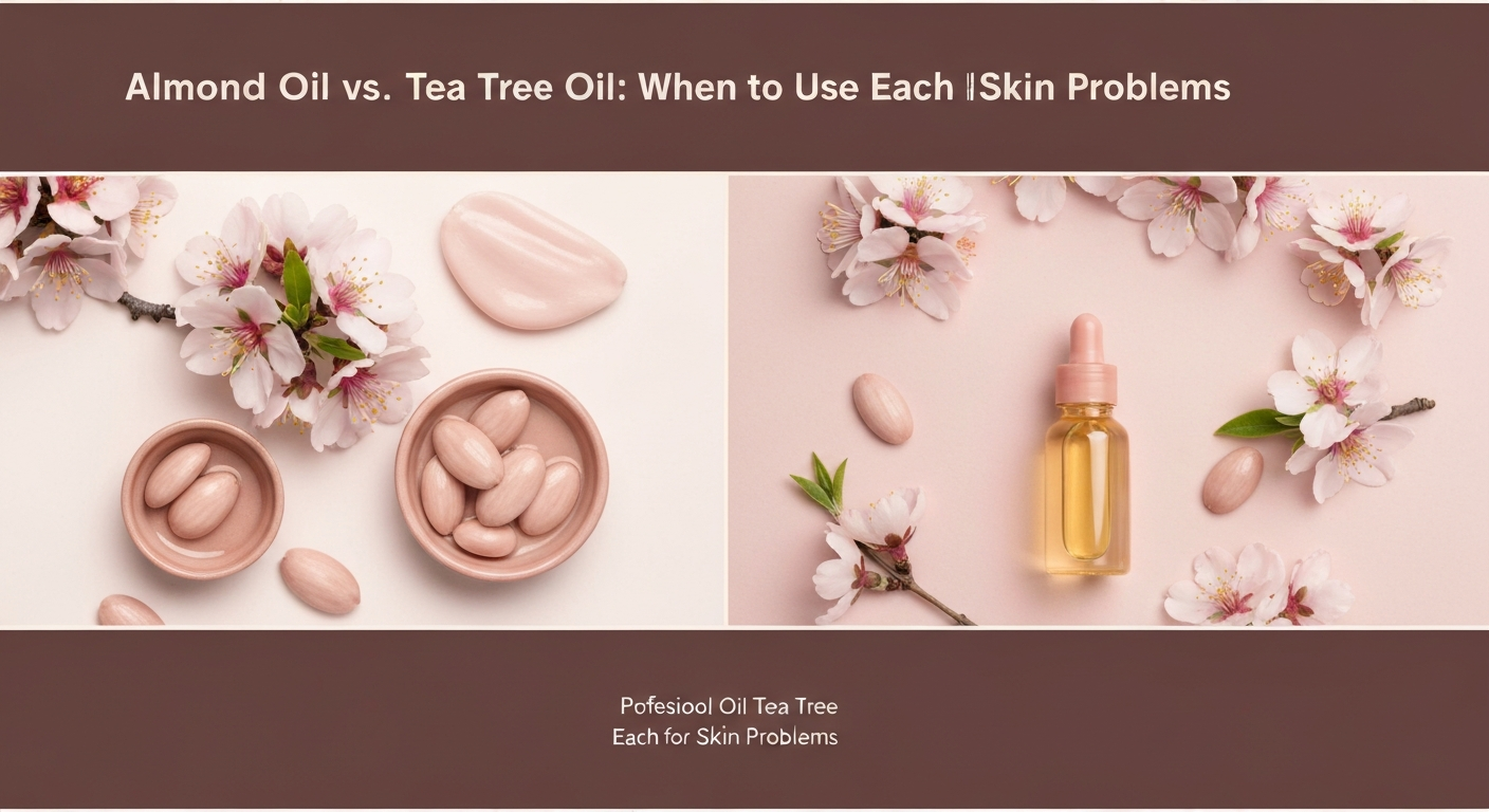 Almond Oil vs. Tea Tree Oil: When to Use Each for Skin Problems