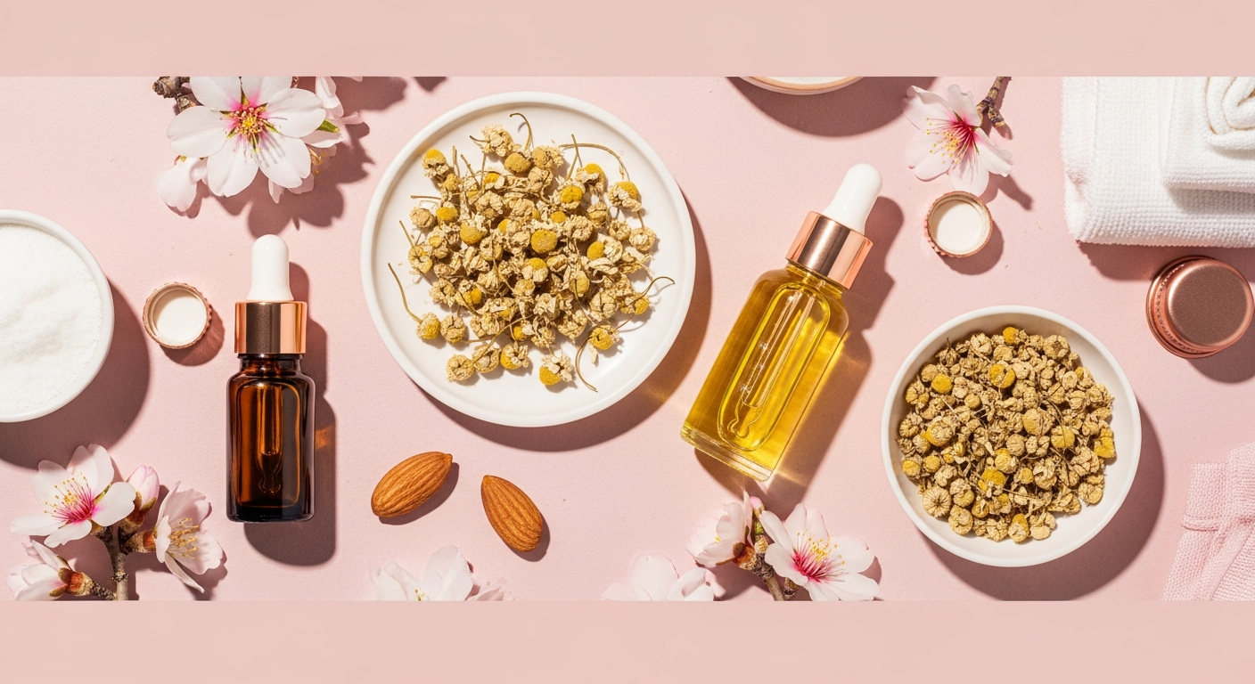 DIY Almond Oil and Chamomile Calming Sleep Oil for Better Rest
