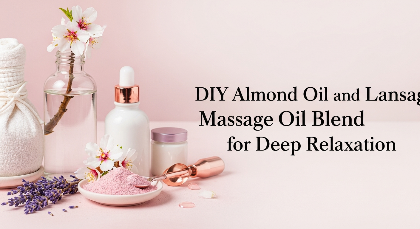 DIY Almond Oil and Lavender Massage Oil Blend for Deep Relaxation