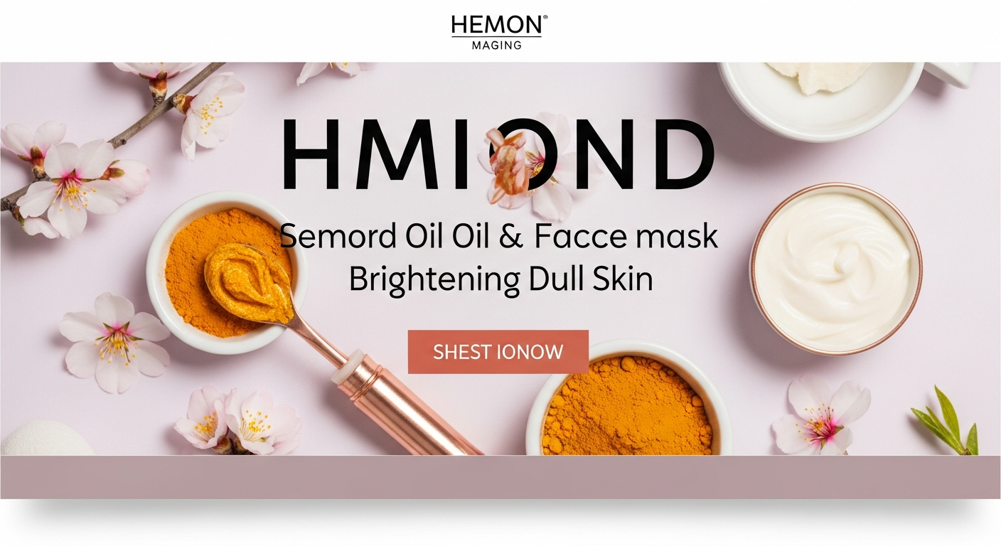 DIY Almond Oil and Turmeric Face Mask for Brightening Dull Skin