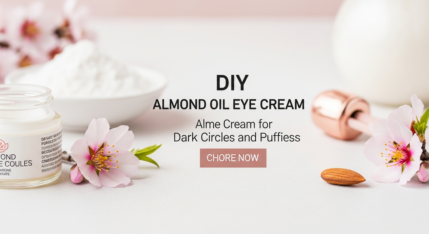 DIY Almond Oil Eye Cream for Dark Circles and Puffiness