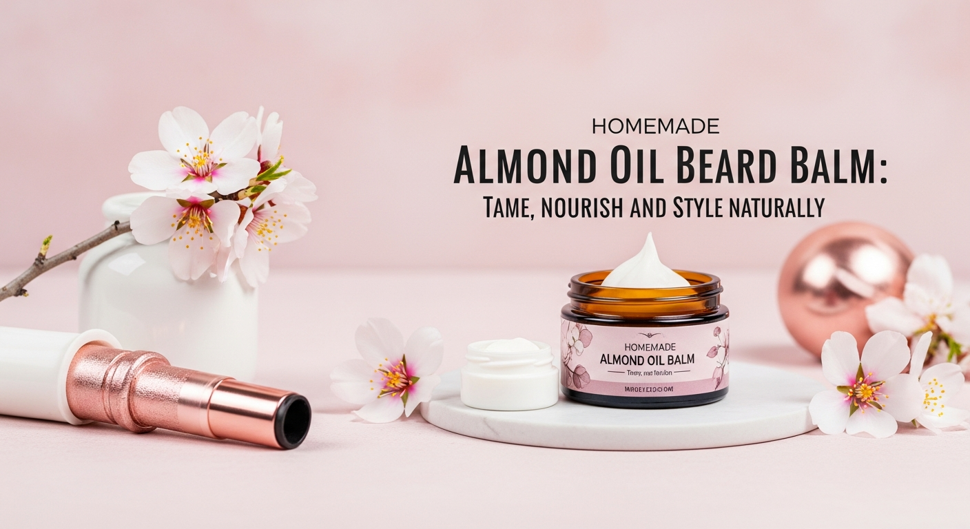 Homemade Almond Oil Beard Balm: Tame, Nourish, and Style Naturally