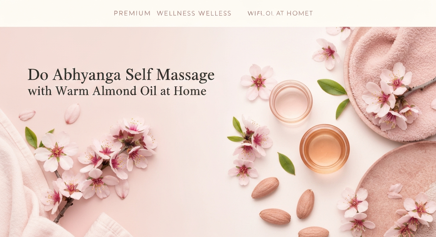 How to Do Abhyanga Self-Massage with Warm Almond Oil at Home