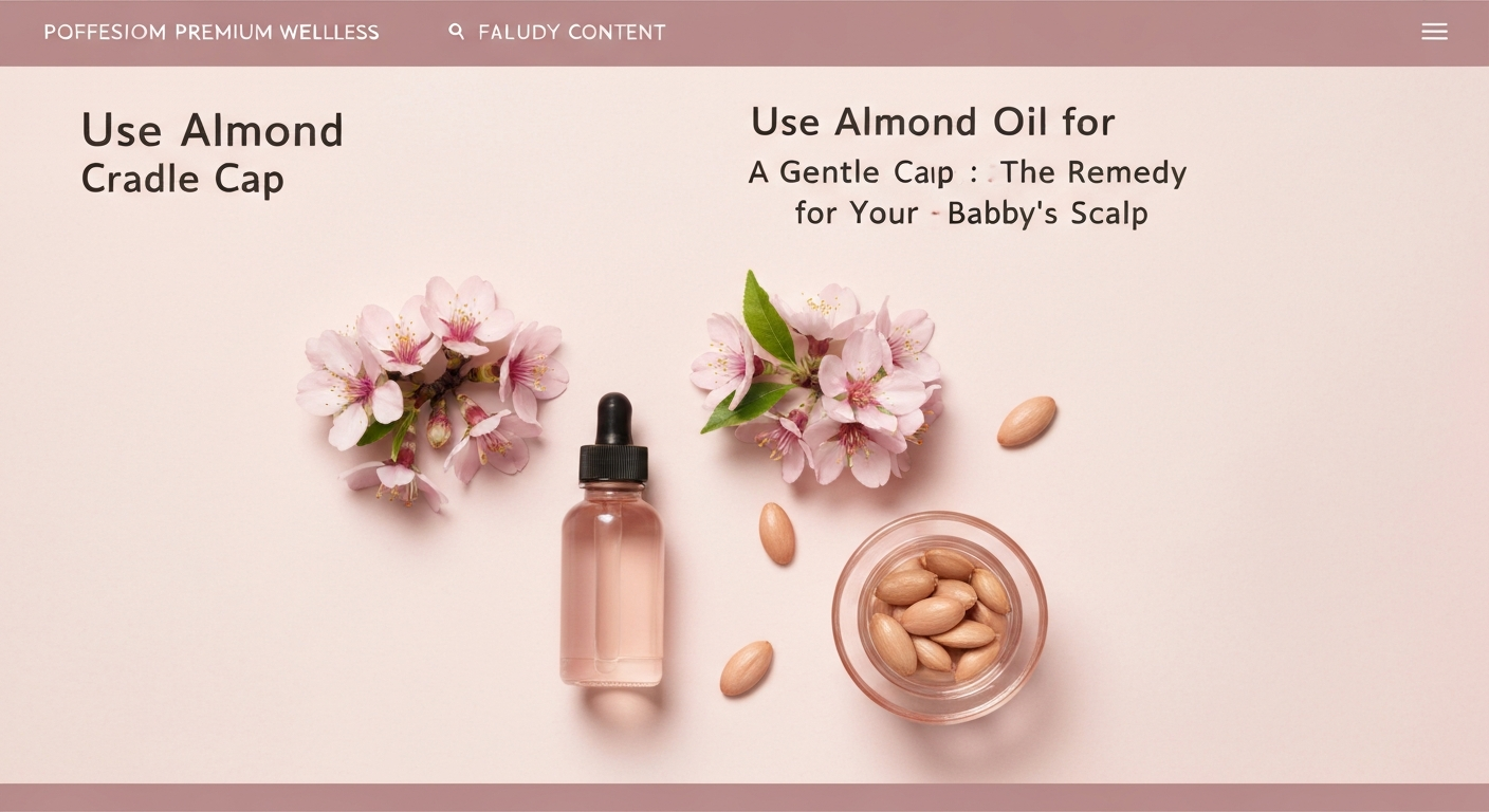 How to Use Almond Oil for Cradle Cap: A Gentle Remedy for Your Baby's Scalp